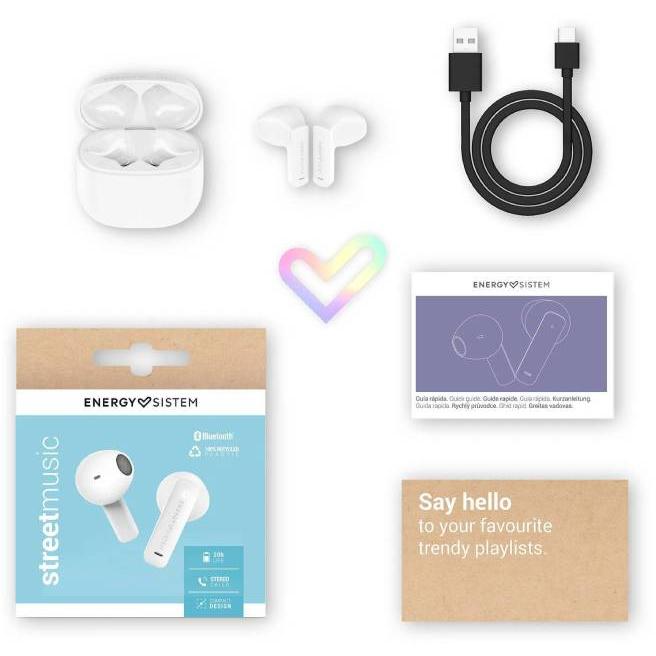 Energy Sistem White StreetMusic Bluetooth slušalice bele M45895 - pogled 4