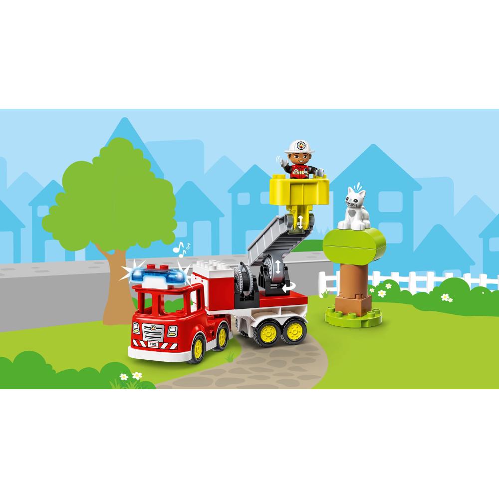 LEGO® DUPLO® Vatrogasno vozilo sa zvukom i svetlom - pogled 4