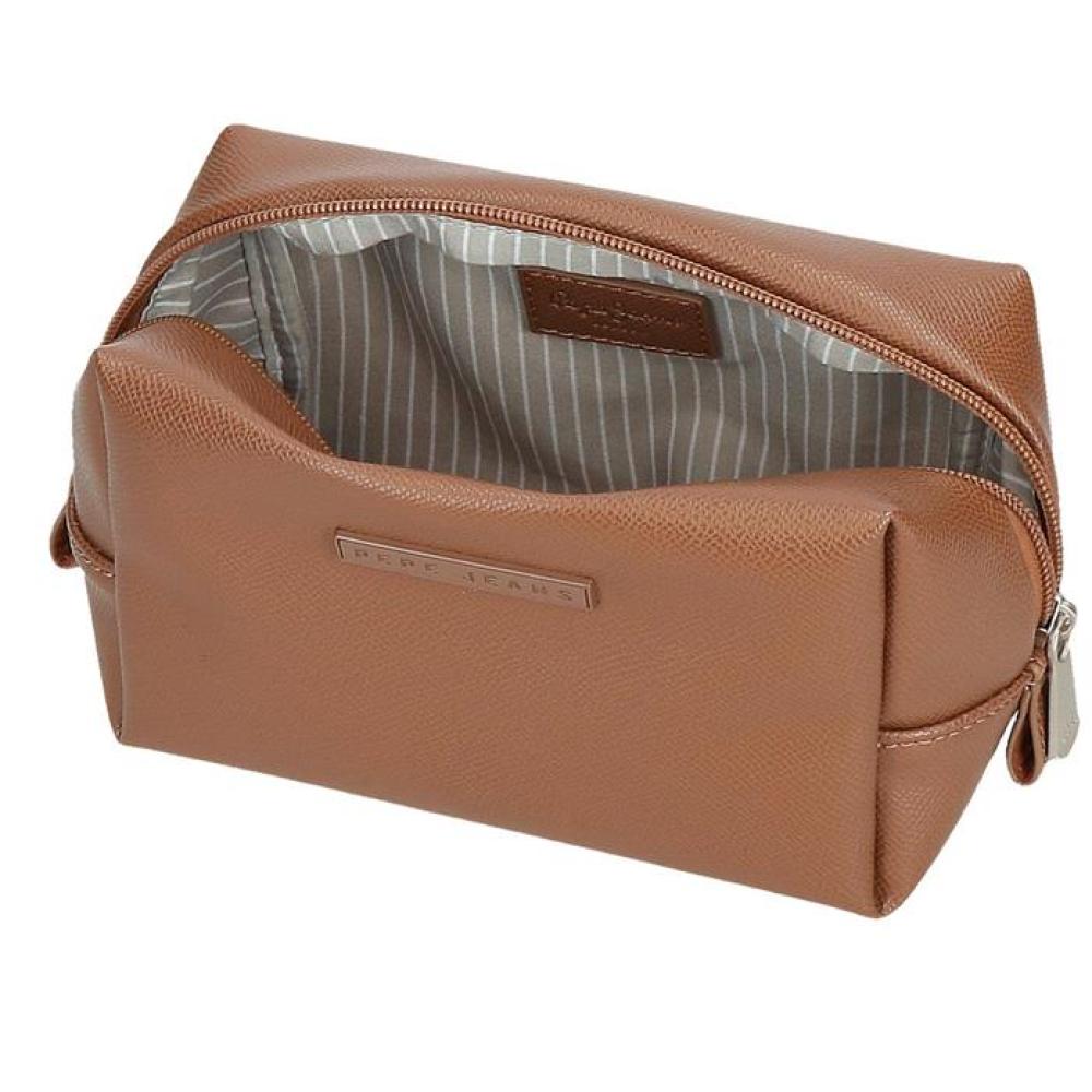 Ženski toaletni neseser od eko kože Pepe Jeans Elia brown 79445 - pogled 4