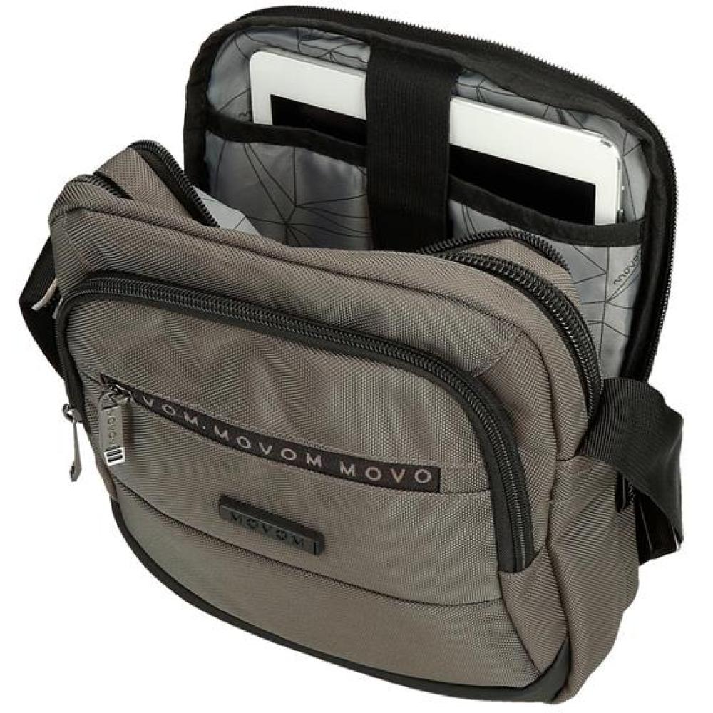 Muška torbica 27cm sa pregradom za tablet Movom Buster grey 53457 - pogled 4