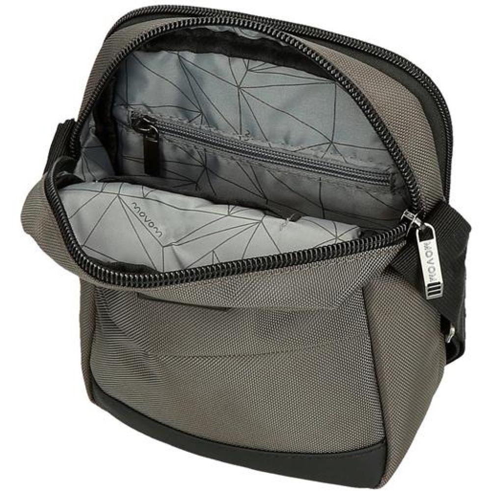 Muška torbica 22cm sa dve pregrade Movom Buster grey 53455 - pogled 4