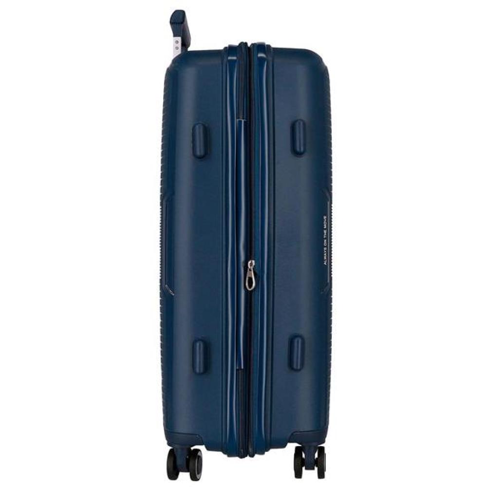 Komplet proširivih kofera od polipropilena 55cm-68cm-78cm Movom Inari navy blue 53294 - pogled 4