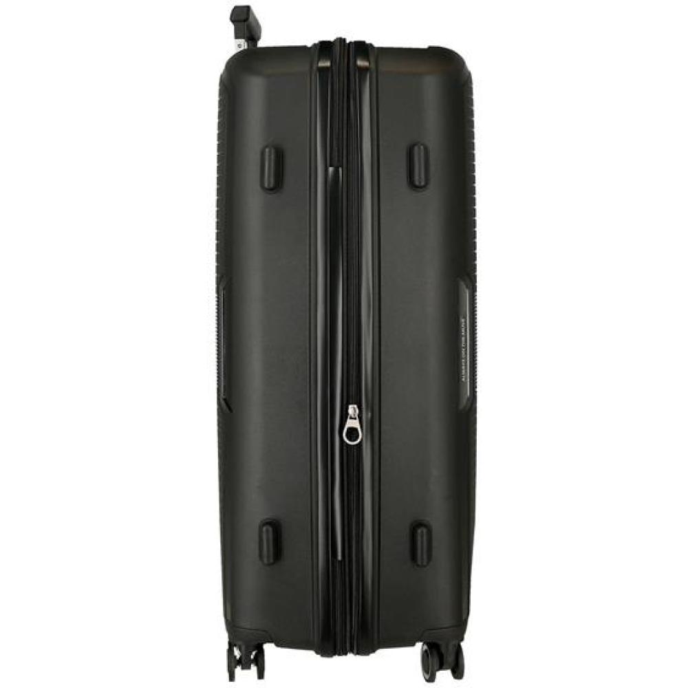 Komplet proširivih kofera od polipropilena 55cm-68cm-78cm Movom Inari black 53294 - pogled 4