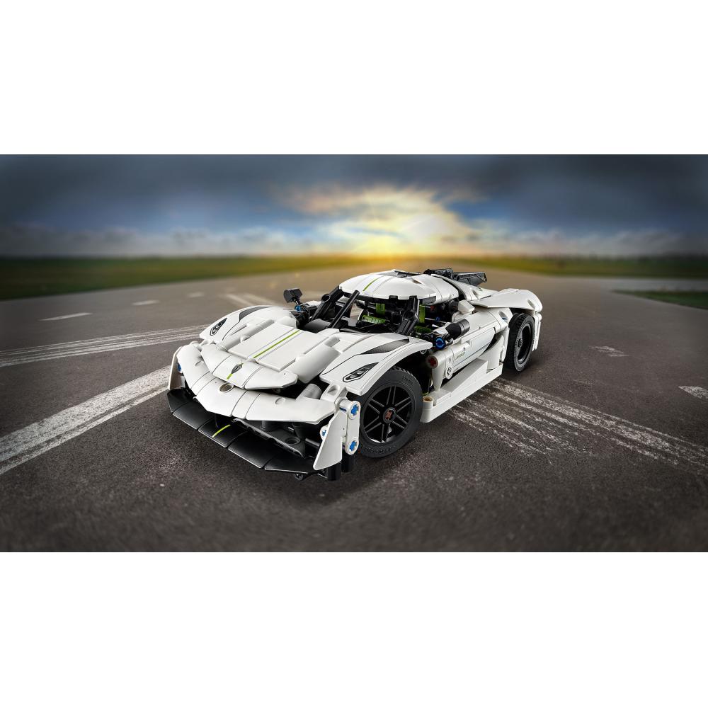 LEGO® Technic™ Koenigsegg Jesko Absolut Beli Hiperautomobil 42184 - pogled 4