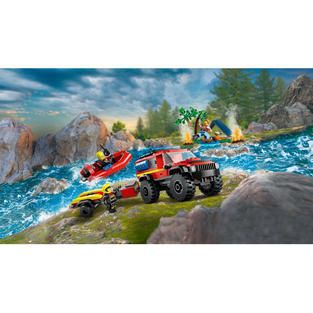 LEGO® City 60412 Vatrogasni Kamion 4x4 S čamcem Za Spasavanje - pogled 4