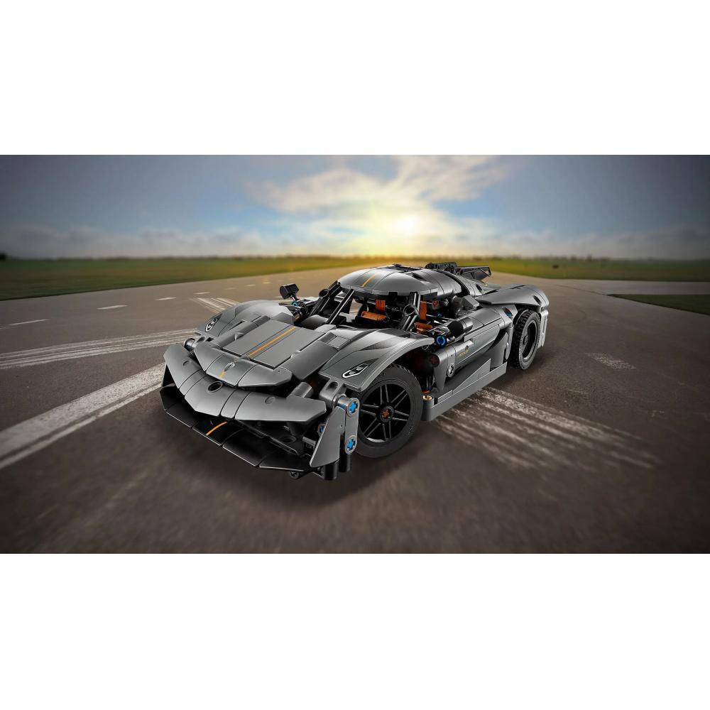 LEGO® Technic™ 42173 Koenigsegg Jesko Absolut Sivi Hiperautomobil - pogled 4