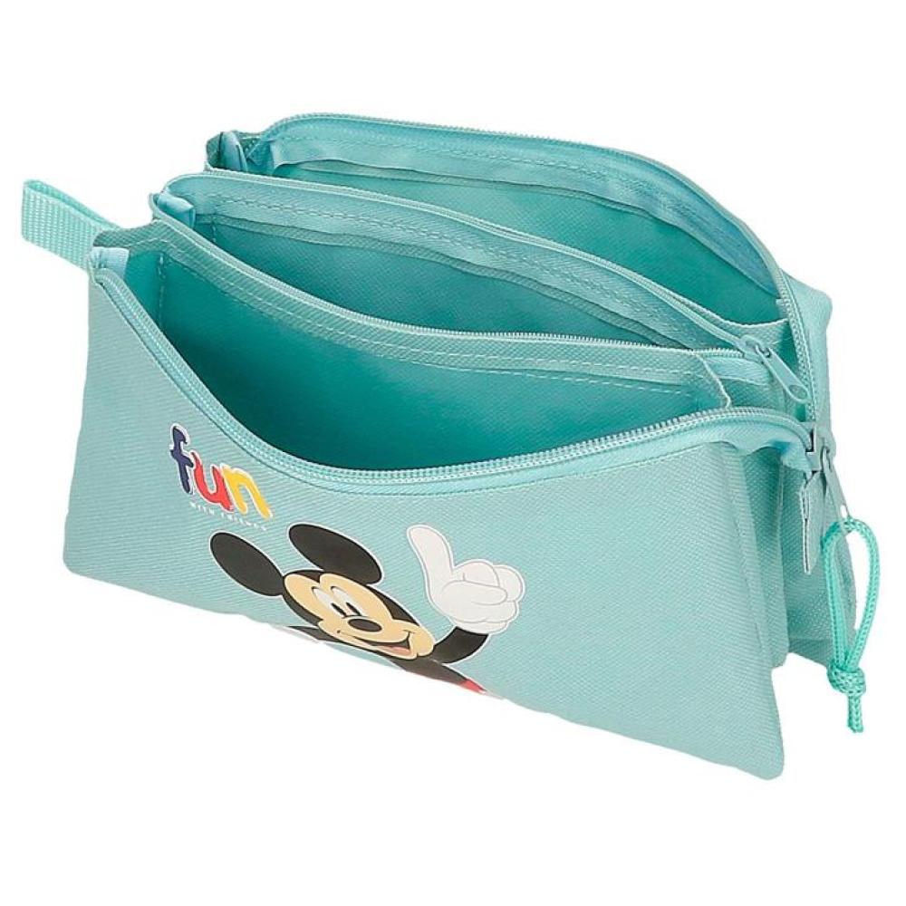 Pernica sa 3 pregrade Disney Mickey All smile turquoise 43243 - pogled 4