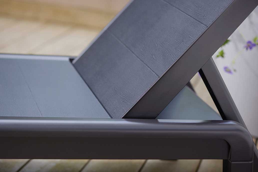 Keter Ležaljka sa podesivim naslonom Formentera Graphitte - pogled 4