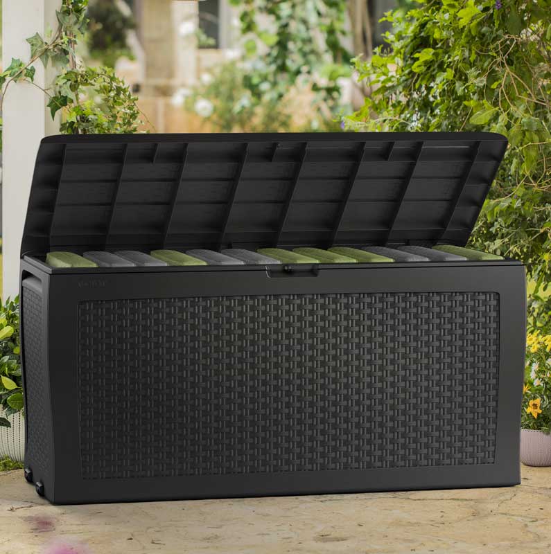 Keter Sanduk za odlaganje Samoa Ratan Box 270L Graphitte - pogled 4