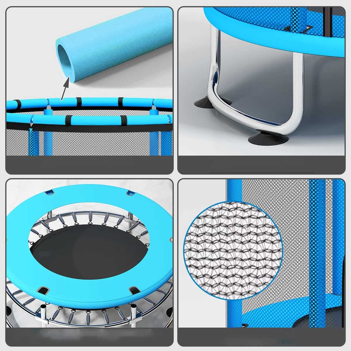 Play Time Dečija Trambolina Sa Zaštitnom Mrežom i Poprečnim Nosačem - pogled 4