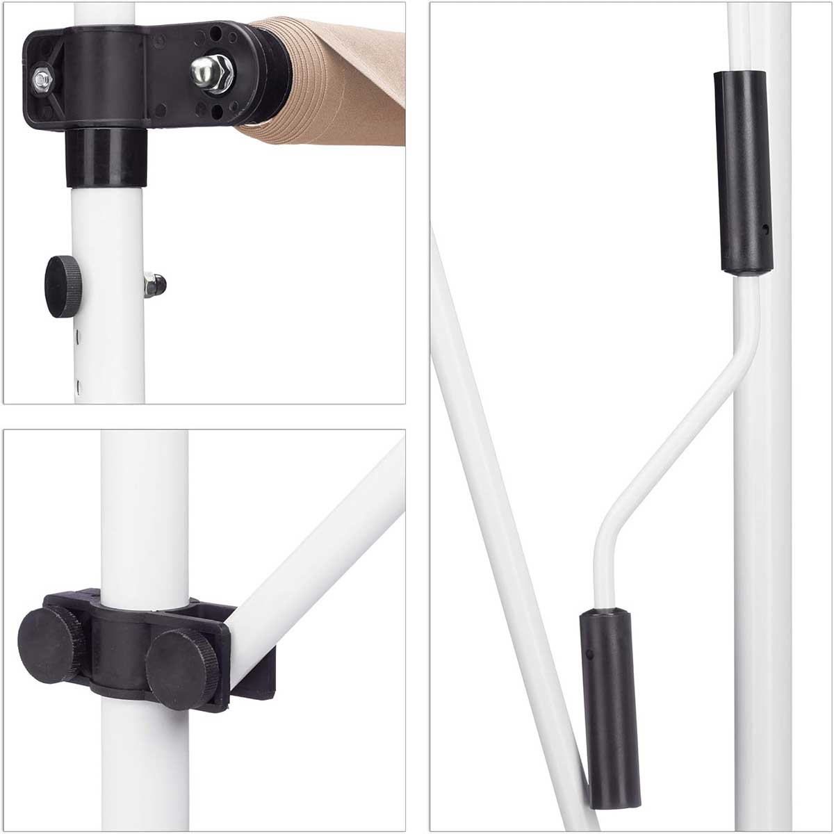 Tenda Za Terasu Sa Teleskopskim Nosačima - Montaža Bez Bušenja - 200 x 120 cm Bež - pogled 4