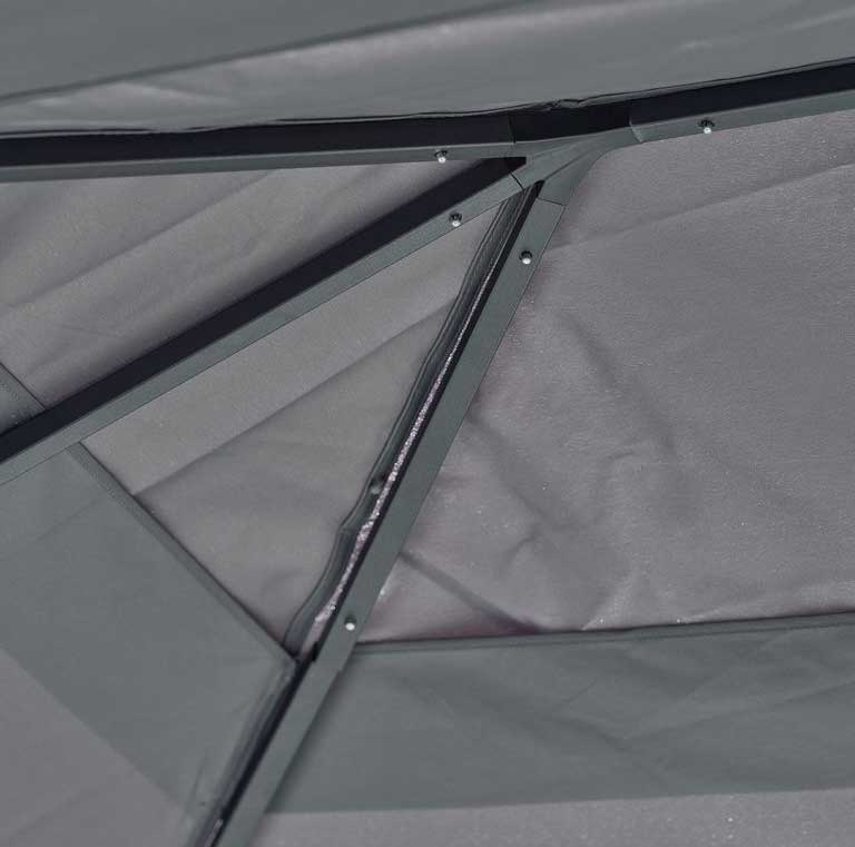 Paviljon Northern Star 3x4x2,78m Siva - pogled 4