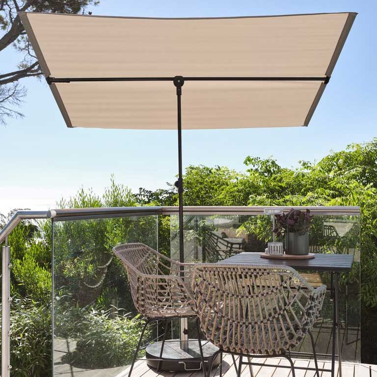 Suncobran - mobilna tenda sa podesivim nagibom 130x210 Boja peska - pogled 4