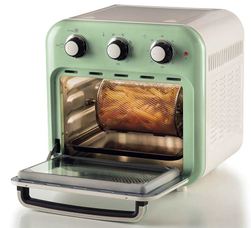 Mini rerna Ariete Vintage Green 16L 4632 - pogled 4