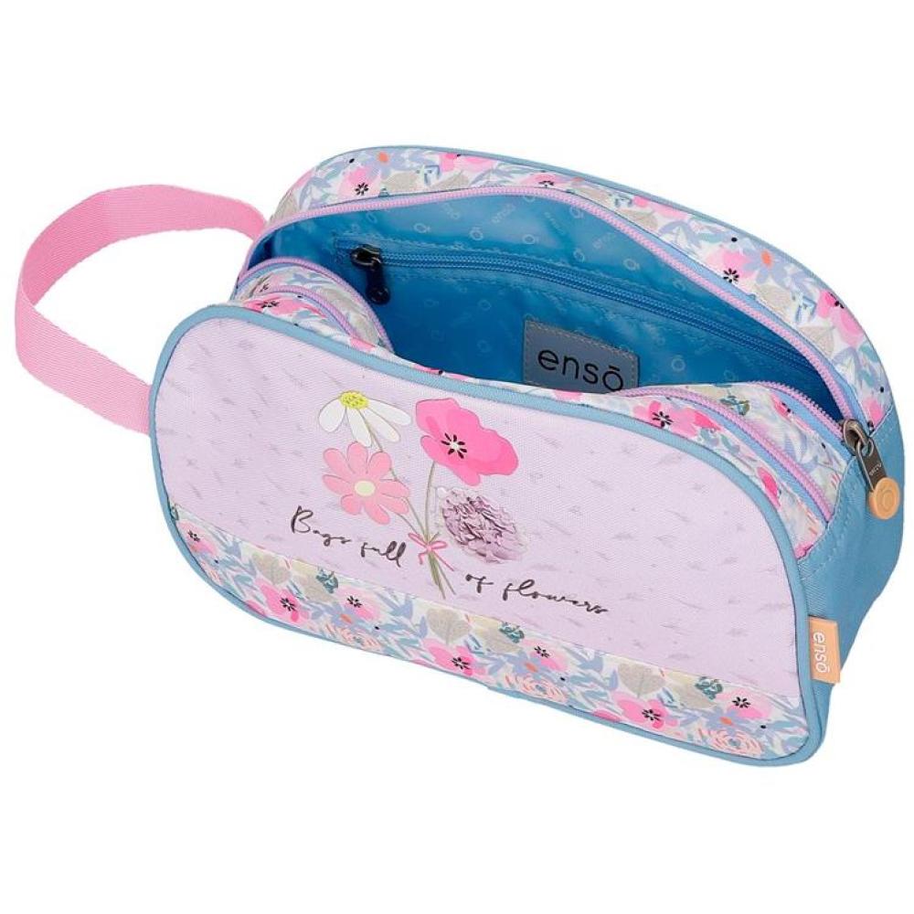 Neseser za kozmetiku Enso Full Of Flowers pink 97744 - pogled 4