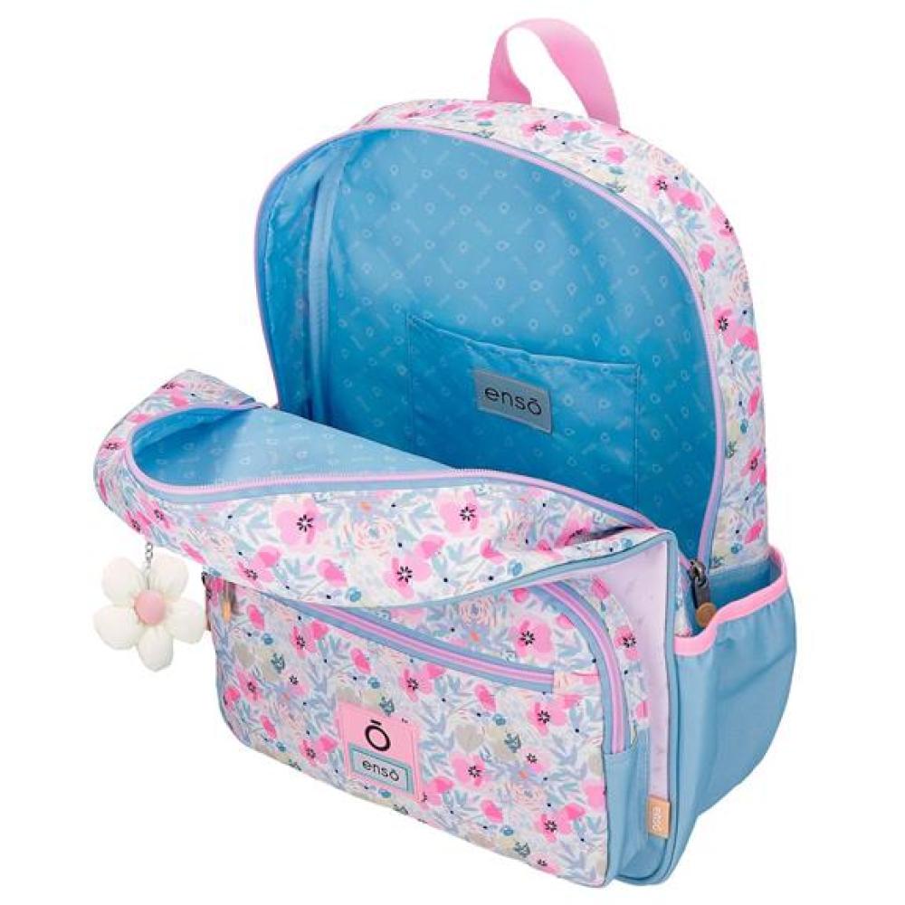 Ranac za školu 38cm Enso Full Of Flowers pink 97724 - pogled 4