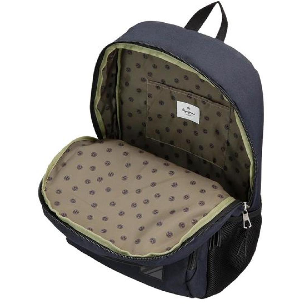 Ranac 46cm sa pregradama za laptop i tablet Pepe Jeans Cromwell black 67725 - pogled 4