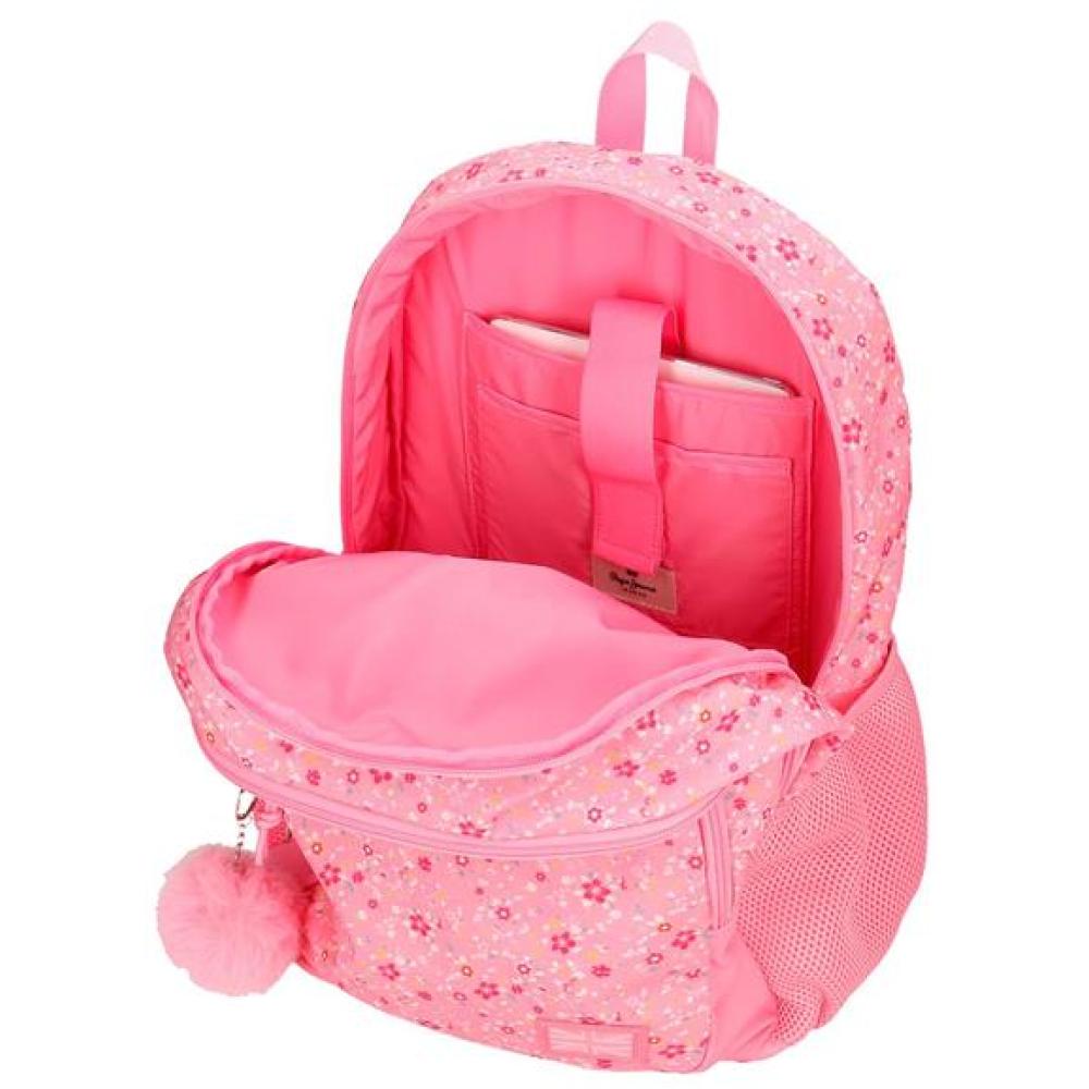 Školski ranac 44cm sa pregradom za tablet Pepe Jeans Alenka pink 67125 - pogled 4