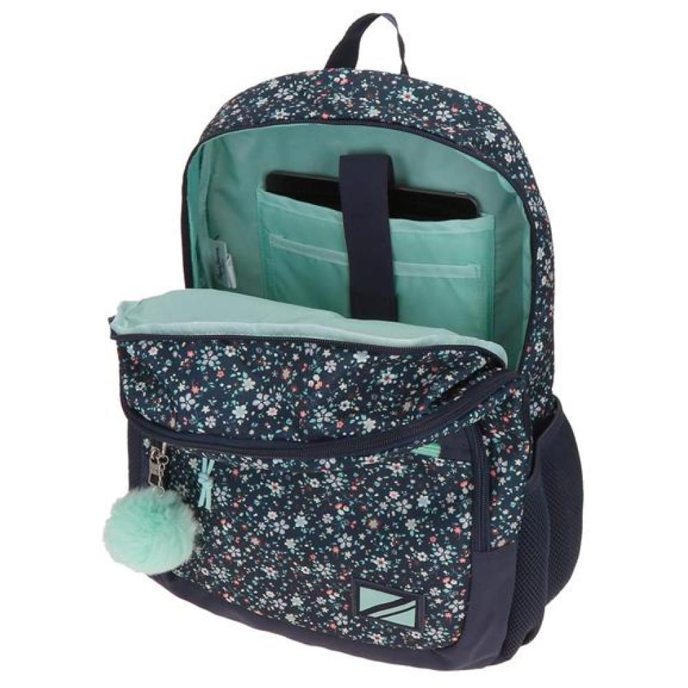 Školski ranac 44cm sa pregradom za tablet Pepe Jeans Alenka navy 67125 - pogled 4