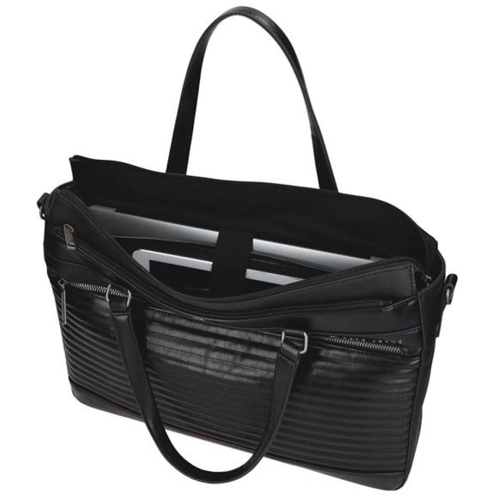 Poslovna ženska torba sa pregradom za laptop PJL Biker black 71566 - pogled 4