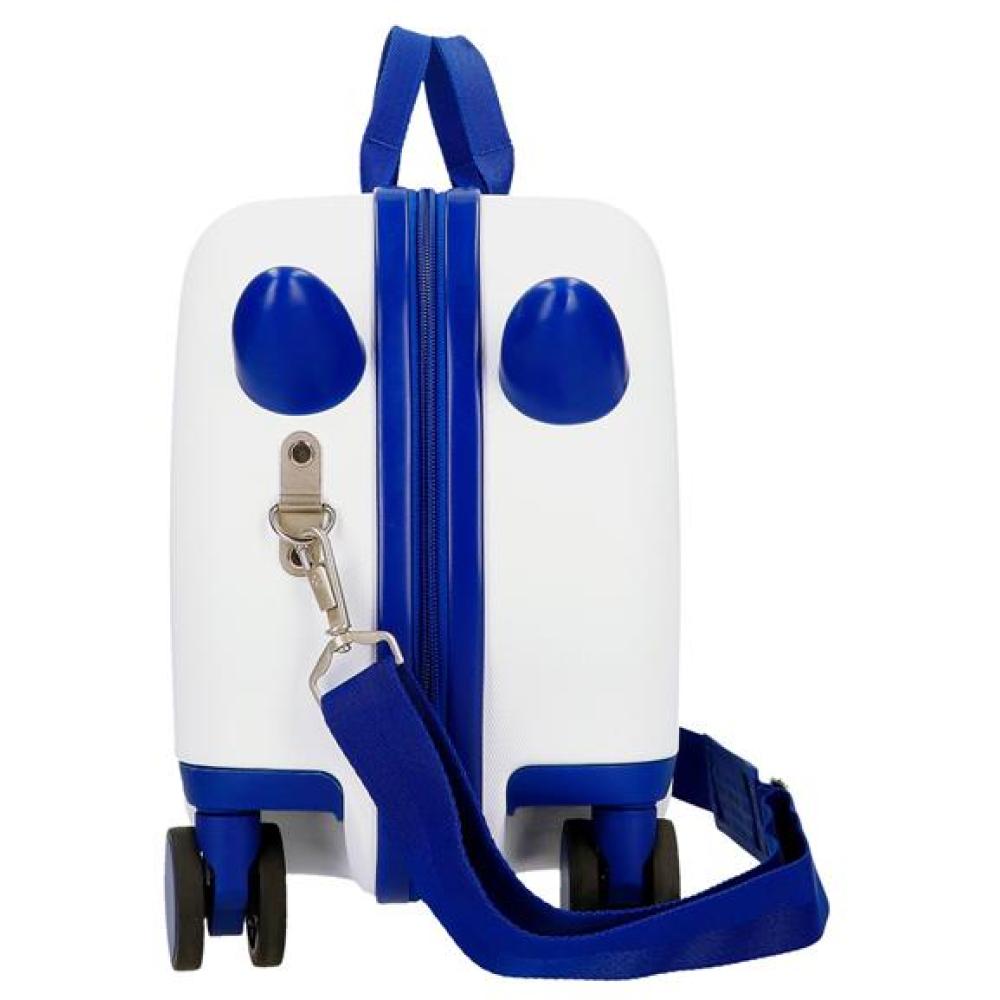 Dečiji kofer za put i vožnju Disney Mickey Here We Go white 47710 - pogled 4