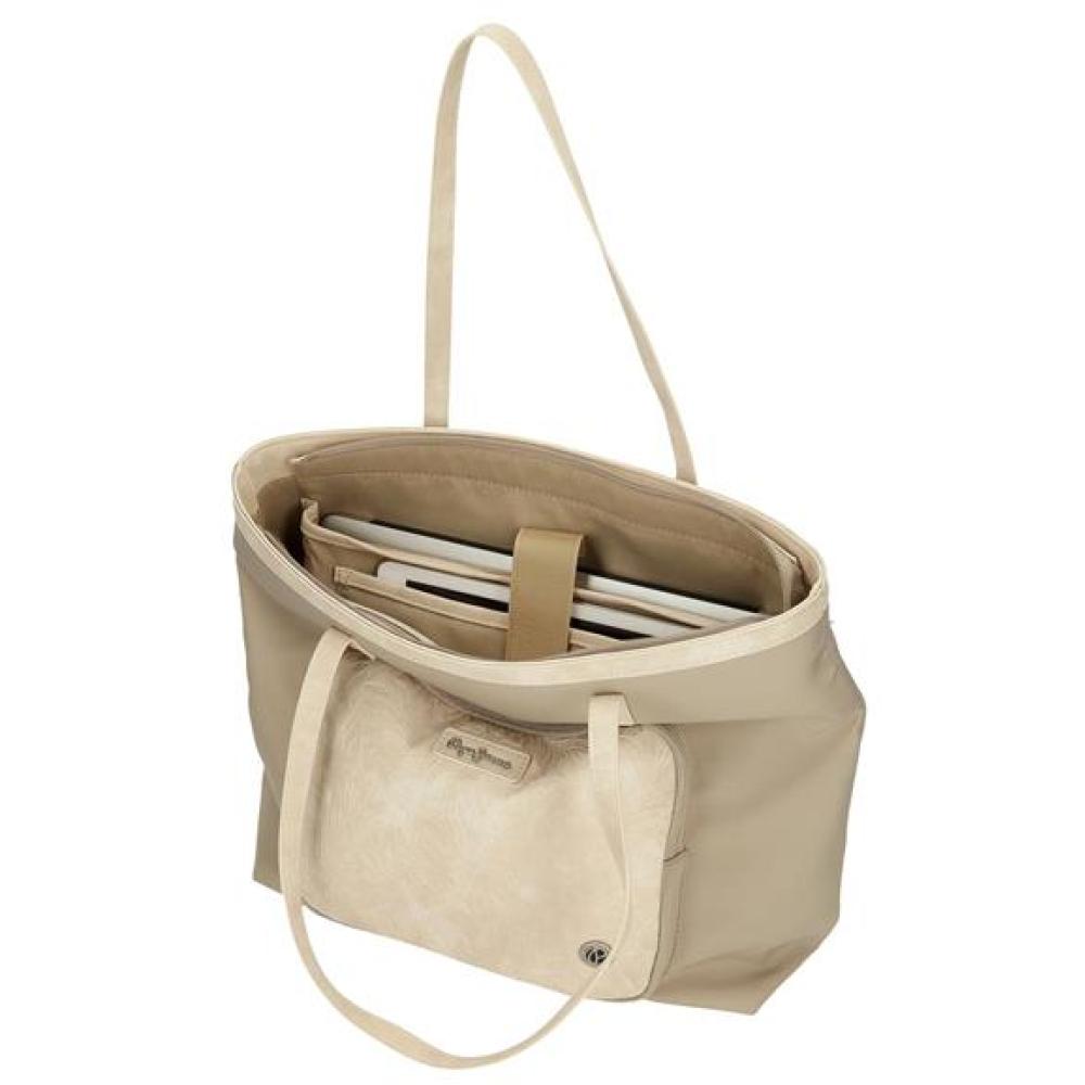 Ženska torba sa pregradom za laptop i tablet Pepe Jeans Jana beige 71475 - pogled 4