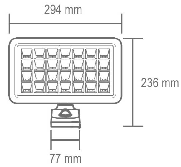 Solarni LED reflektor sa senzorom pokreta Home FLP2000SOLAR - pogled 4