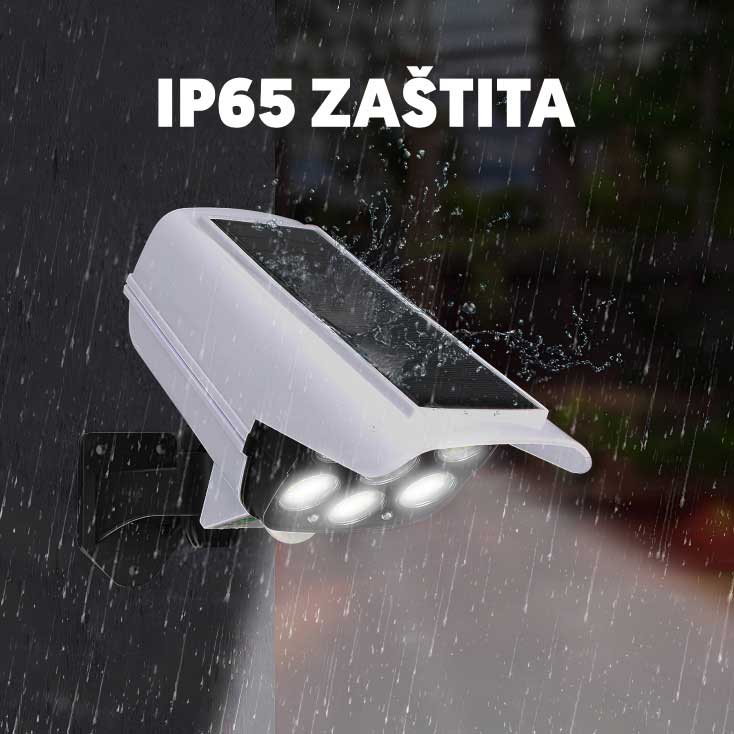 Podesiva solarna LED lampa u obliku kamere sa PIR senzorom 5716 - pogled 4