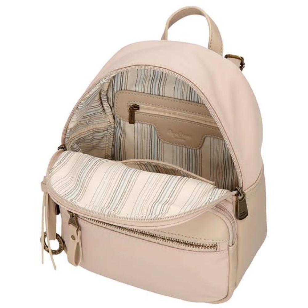 Ženski modni ranac 25cm Pepe Jeans Morgan beige 79220 - pogled 4