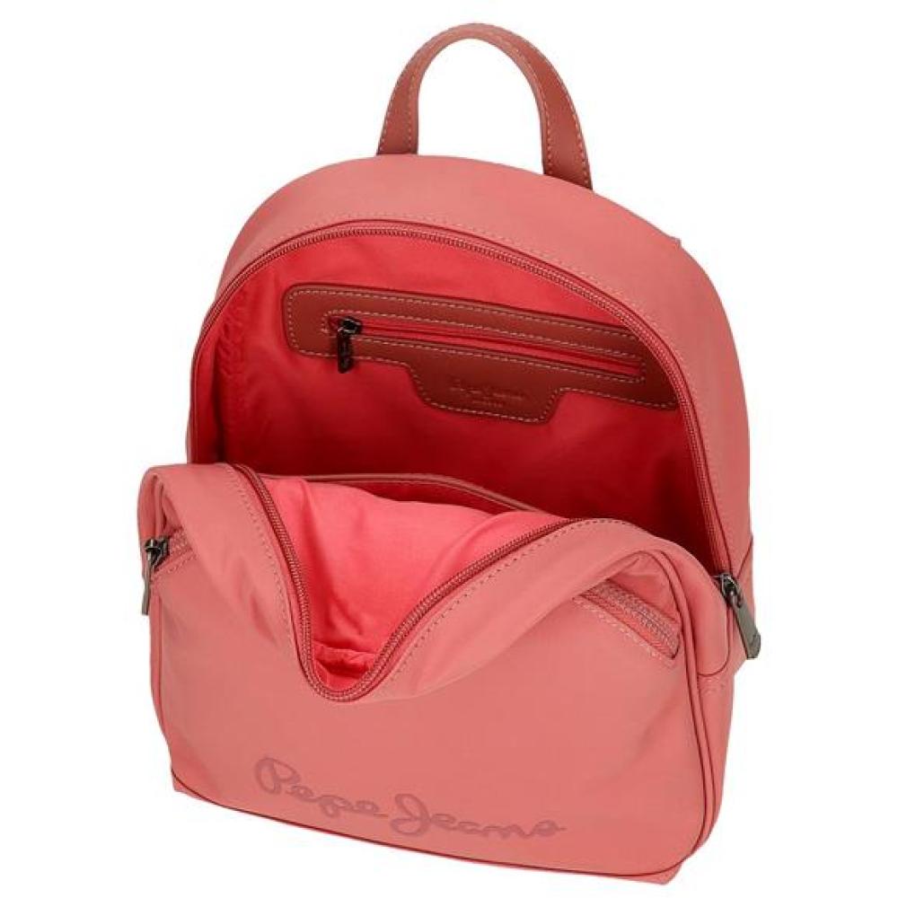 Ženski modni ranac 25cm Pepe Jeans Corin coral 79520 - pogled 4
