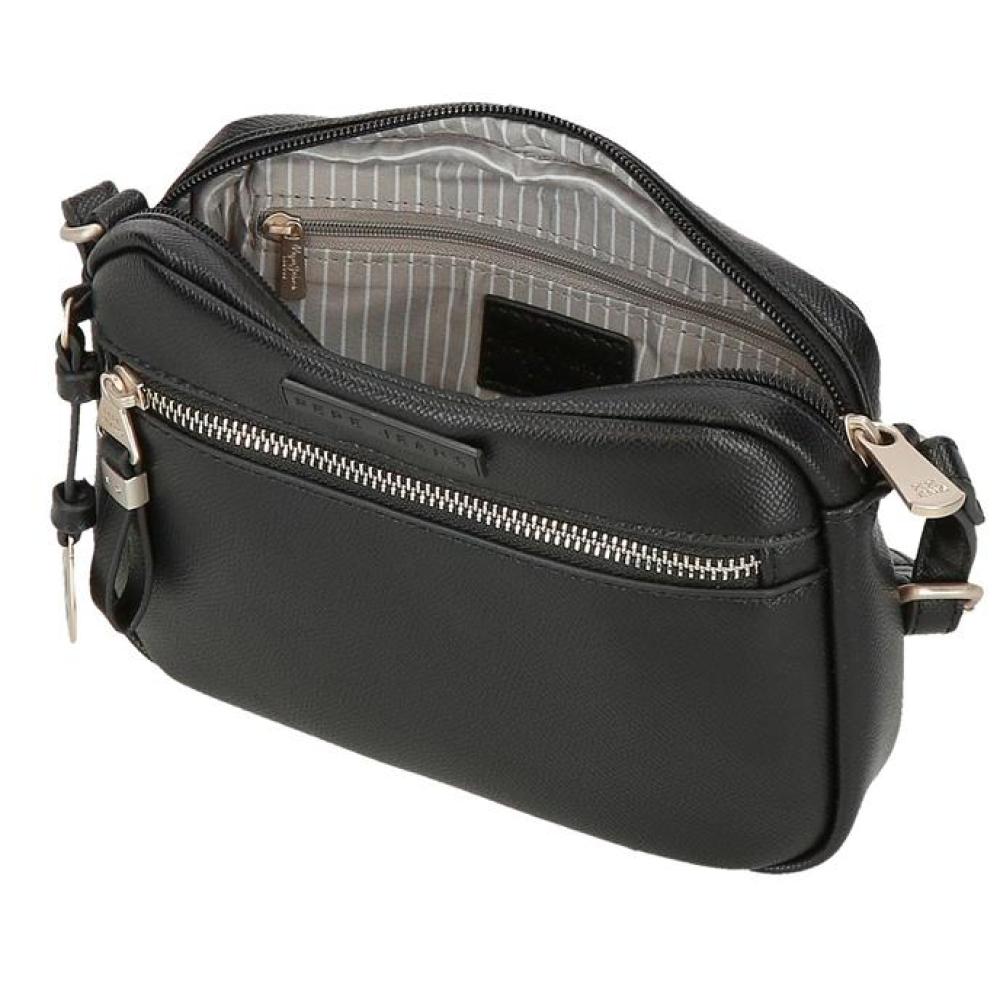 Torbica od eko kože na rame Pepe Jeans Elia black 79455 - pogled 4