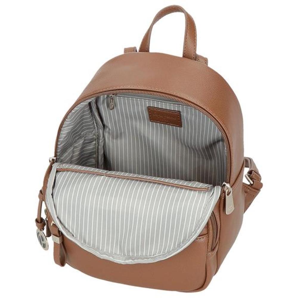 Ženski modni ranac 25cm od eko kože PJL Elia brown 79420 - pogled 4