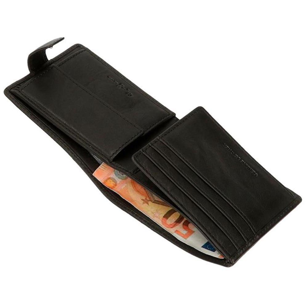 Muški novčanik od prirodne kože PJL Badge black 73733 - pogled 4