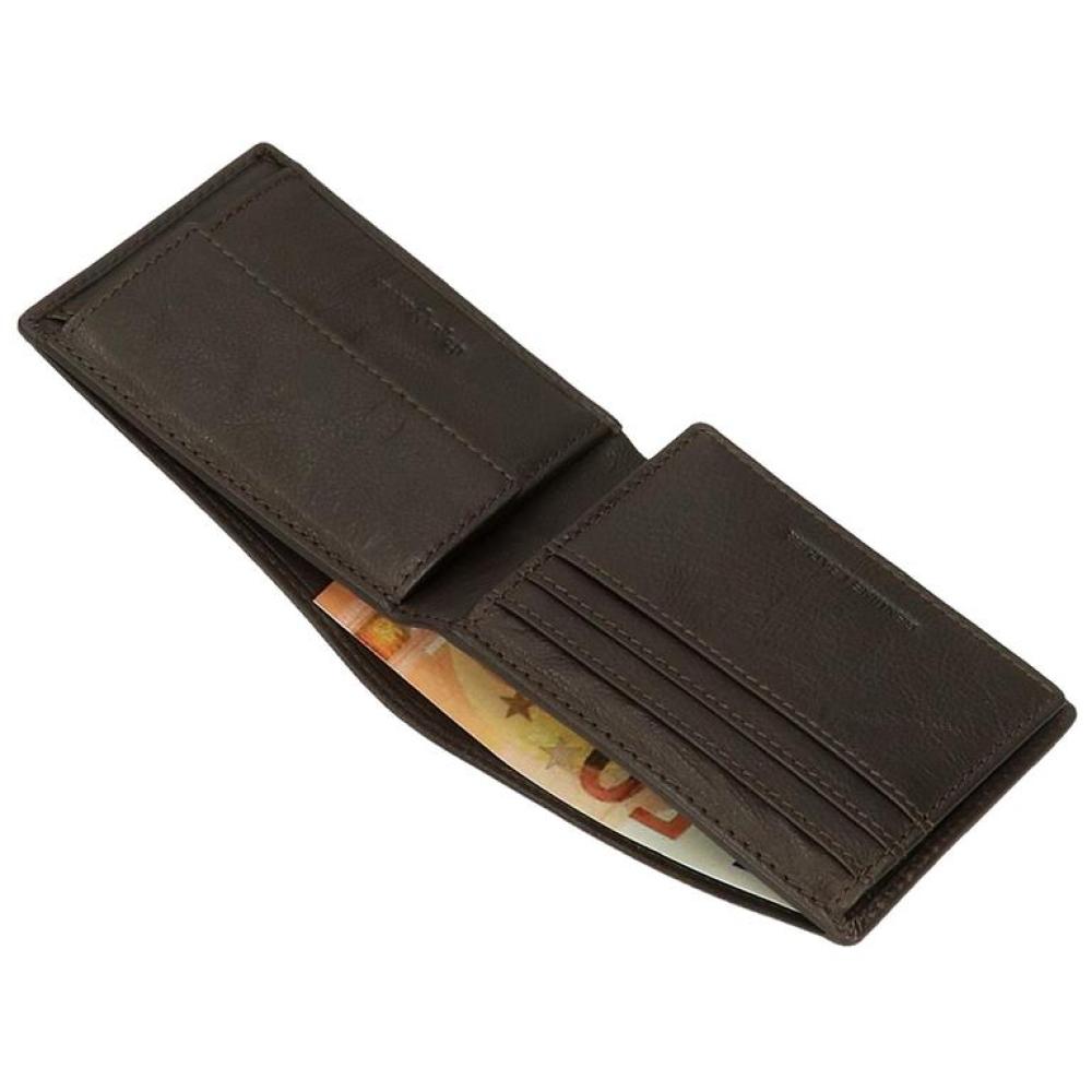 Novčanik od prirodne kože za muškarce PJL Badge brown 73731 - pogled 4