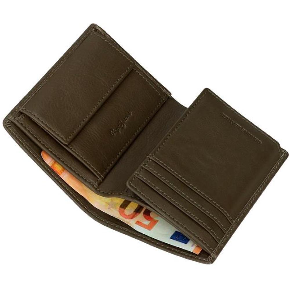 Novčanik od prirodne kože za muškarce PJL Badge green 73720 - pogled 4