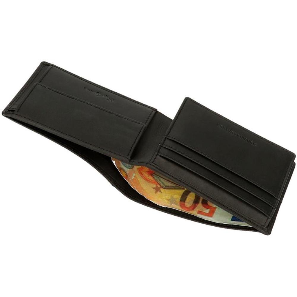 Muški kožni novčanik na preklop PJL Checkbox black 78831 - pogled 4
