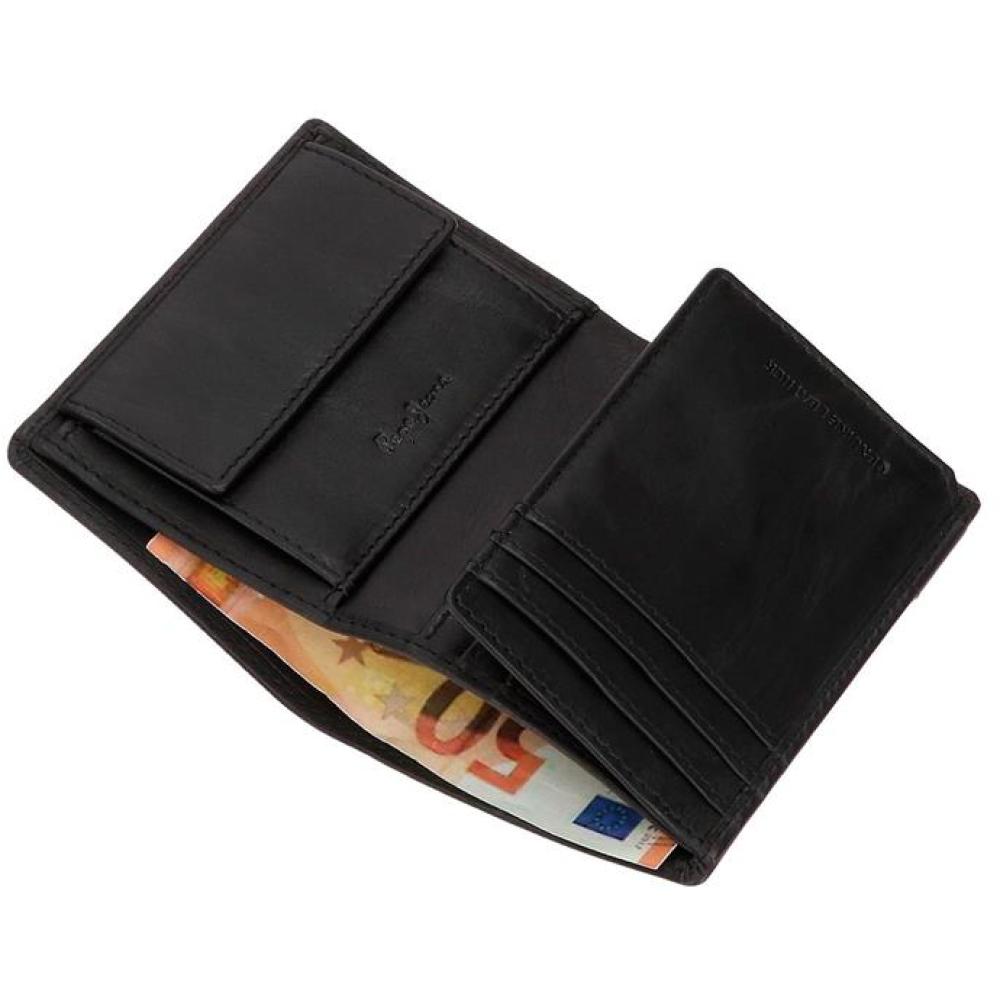 Kožni novčanik na preklop PJL Topper black 78520 - pogled 4