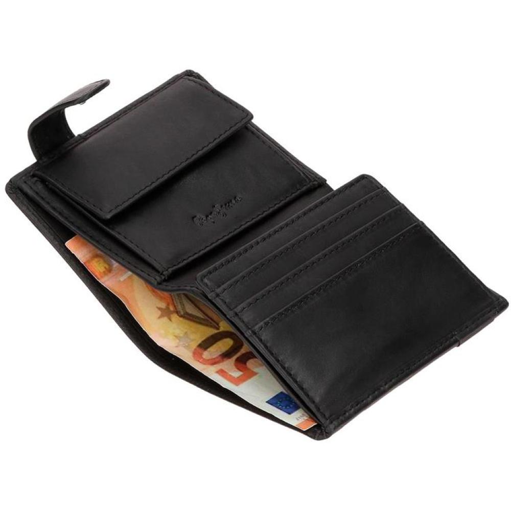 Kožni novčanik na preklop PJL Topper black 78512 - pogled 4