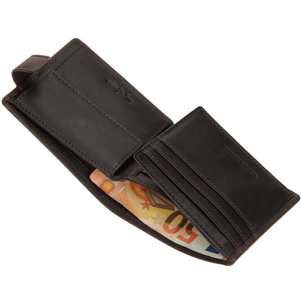 Muški novčanik od prirodne kože PJL Staple brown 78433 - pogled 4