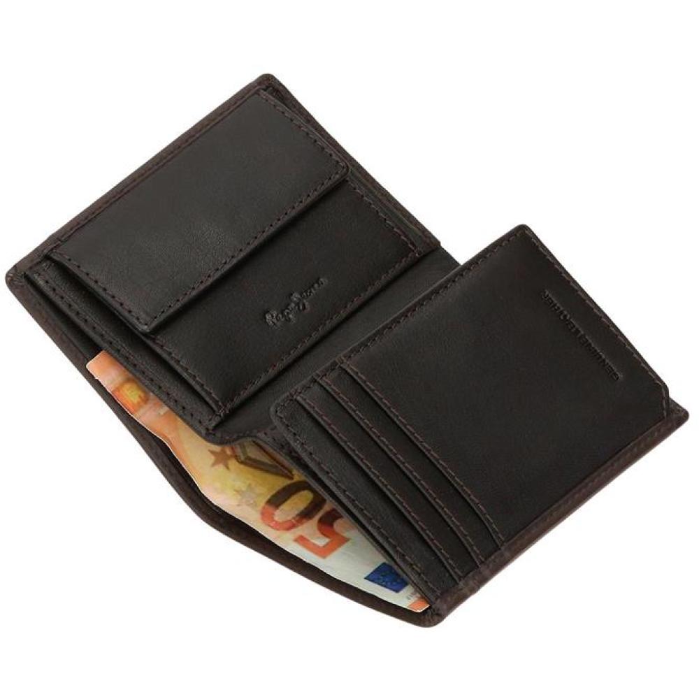 Muški novčanik od prirodne kože PJL Staple brown 78420 - pogled 4