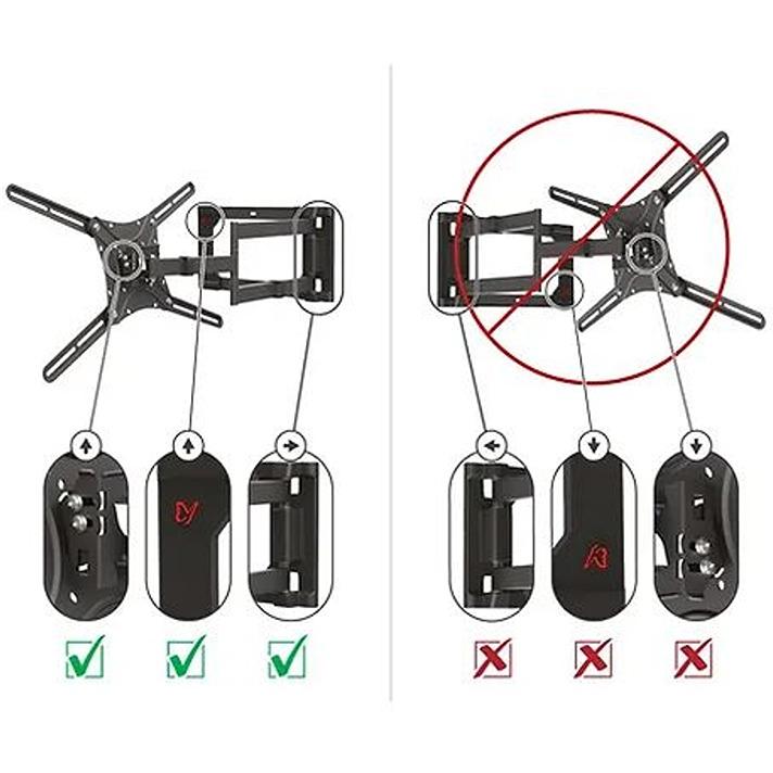 BARKAN 4400.B LCD TV zglobni zidni nosač do 86 inča za ravne i zakrivljene televizore - pogled 4