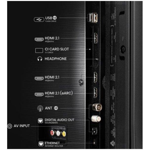 HISENSE 43 inča 43E7Q QLED 4K UHD Smart TV - pogled 4