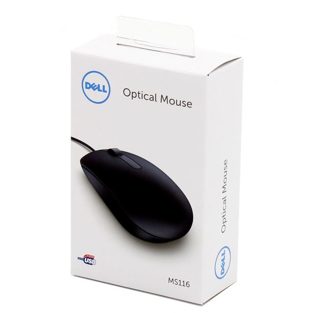DELL MS116 USB Optical retail box miš - pogled 4