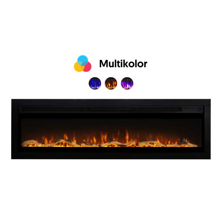Električni 2u1 multikolor kamin 129cm 2000W Prosto EK503T/L - pogled 4
