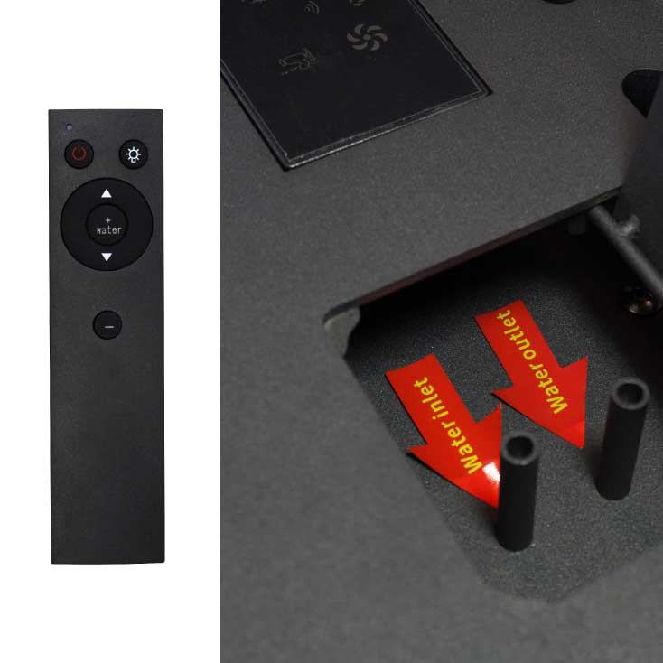 Dekorativni kamin sa simulacijom plamena na vodenu paru Bez grejanja 1500mm - pogled 4