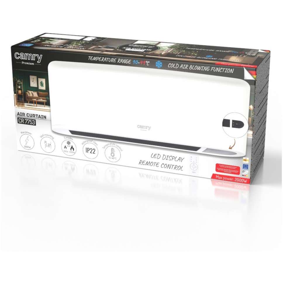 Zidna grejalica sa tajmerom 2000W Camry CR7753 - pogled 4