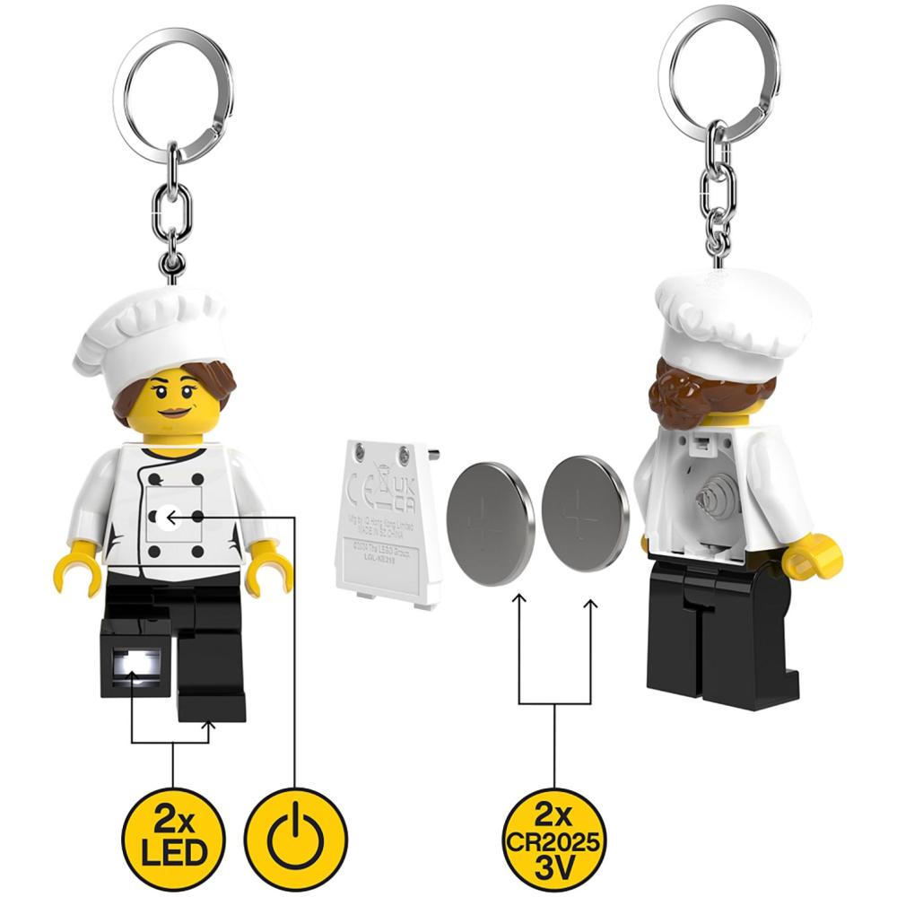 LEGO Lego Minifigure Privezak Za Ključeve Sa Svetlom: Šefica Kuhinje - pogled 4