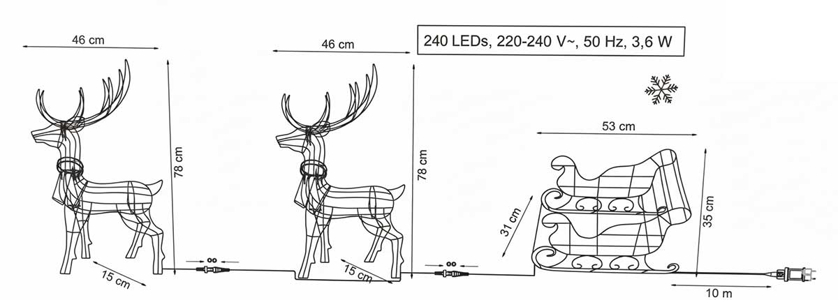 Dva Irvasa Sa Sankama - LED Rasveta Za Spoljnu upotrebu - pogled 4
