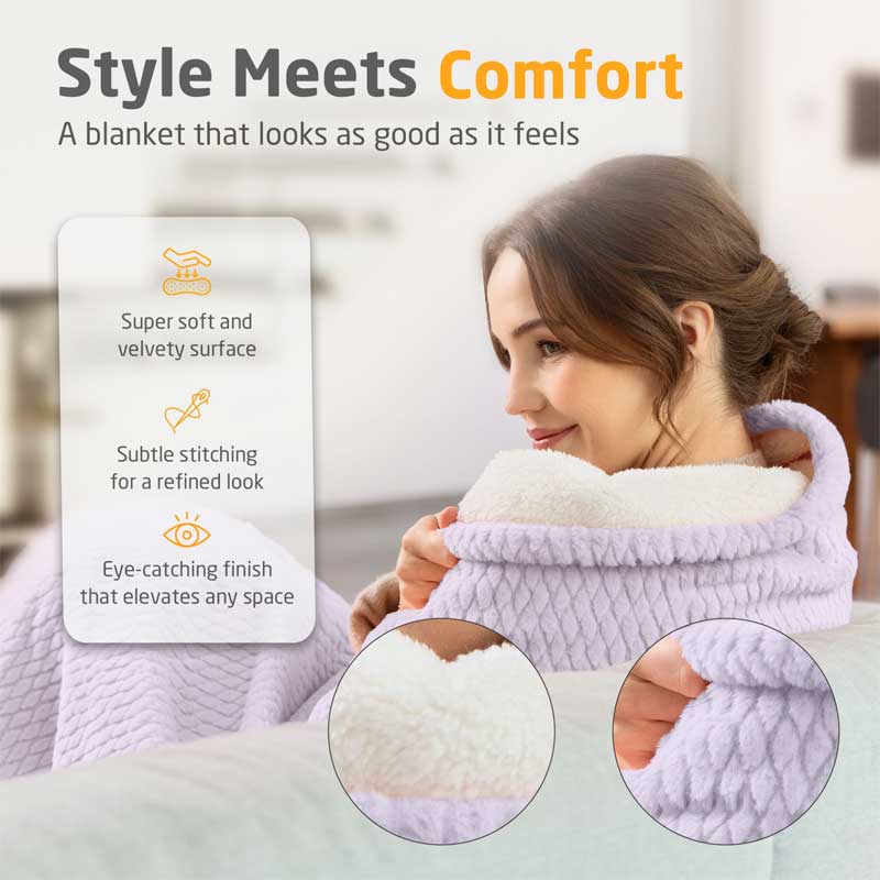 Medisana električno ćebe 180x130cm 120W HB 415 svetlo plava - pogled 4