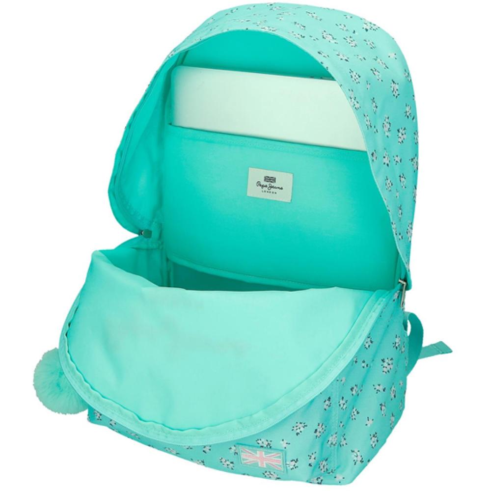 Ranac za školu 42cm PJL Nora turquoise 60423 - pogled 4